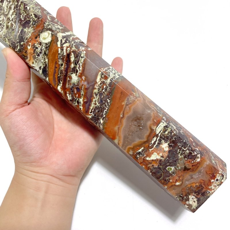 4 Pieces Tall China Agate Tower Point - Wholesale Crystals