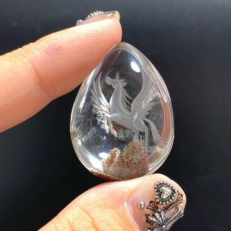 4 Pieces Unicorn Garden Quartz Inner Scene Carving -Wholesale Crystals