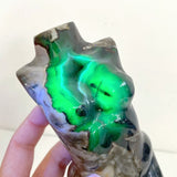 4 Pieces Volcano Agate Goddess Carving (UV - Reactive) - Wholesale Crystals