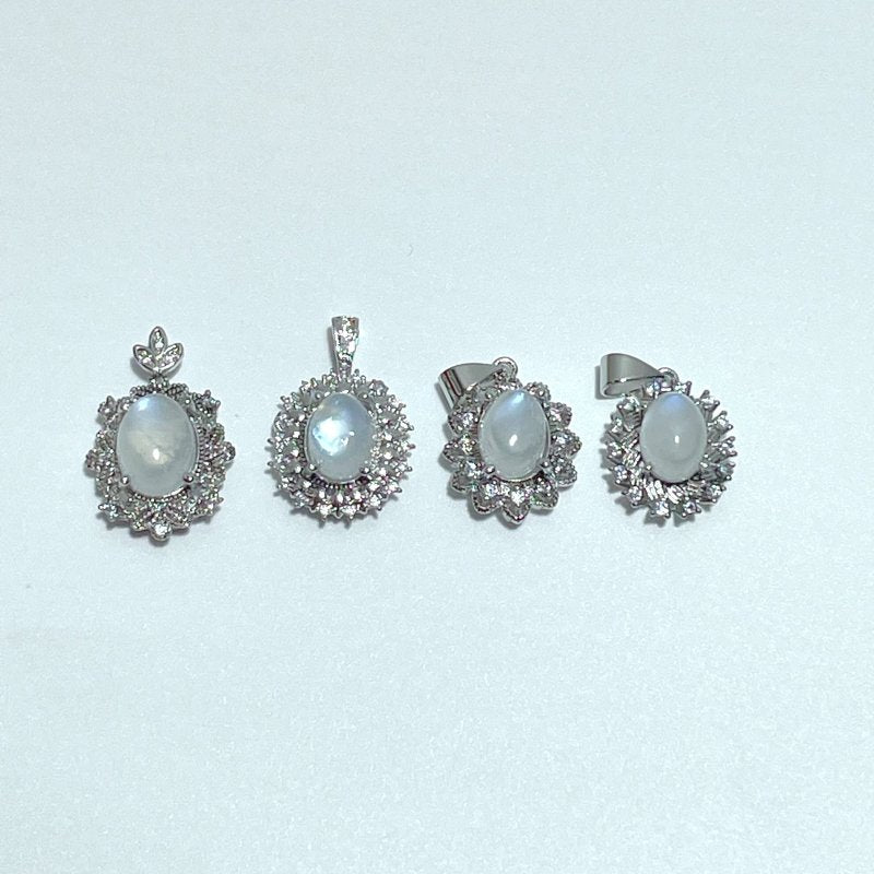4 Styles Moonstone Pendant Wholesale - Wholesale Crystals