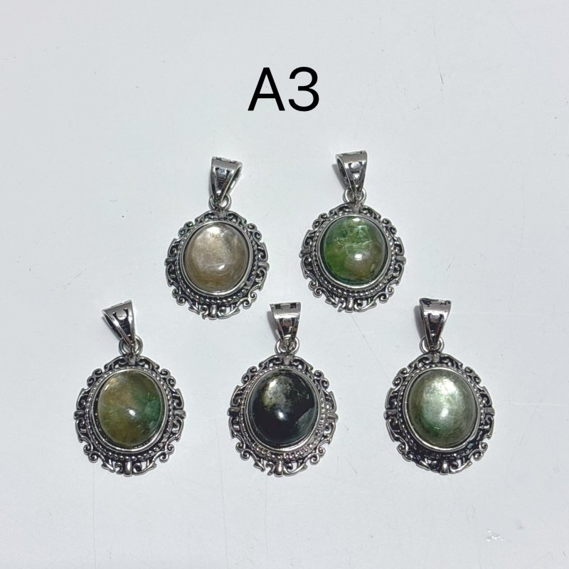 4 Types Green Mica Crystal Pendant Wholesale - Wholesale Crystals