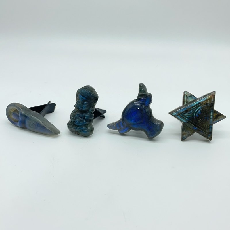 4 Types Labradorite Car Air Vent Clips Wholesale -Wholesale Crystals