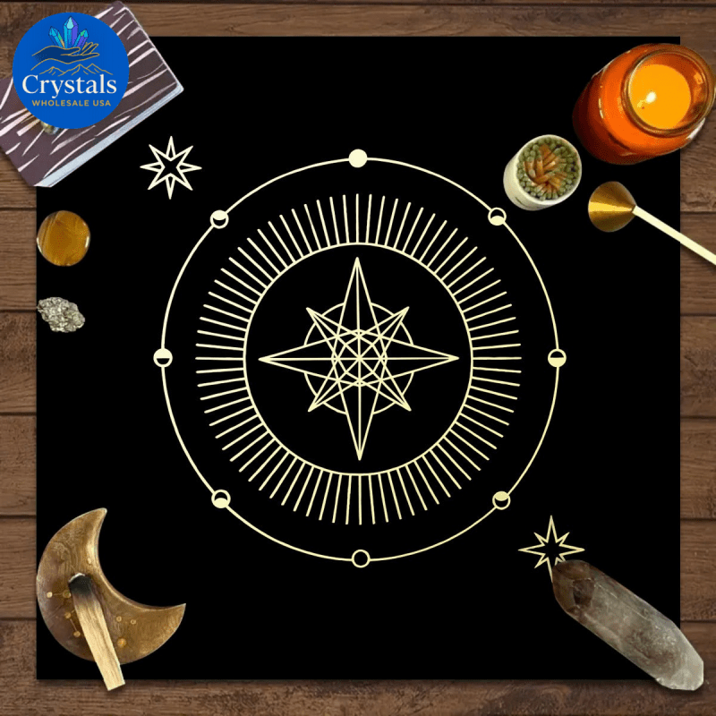 4 Zodiac Altar(1 - 1) Tarot Tablecloth - Wholesale Crystals