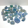 40 Pieces Blue Fluorite Mixed Calcite Raw Stone Specimen For Collection - Wholesale Crystals