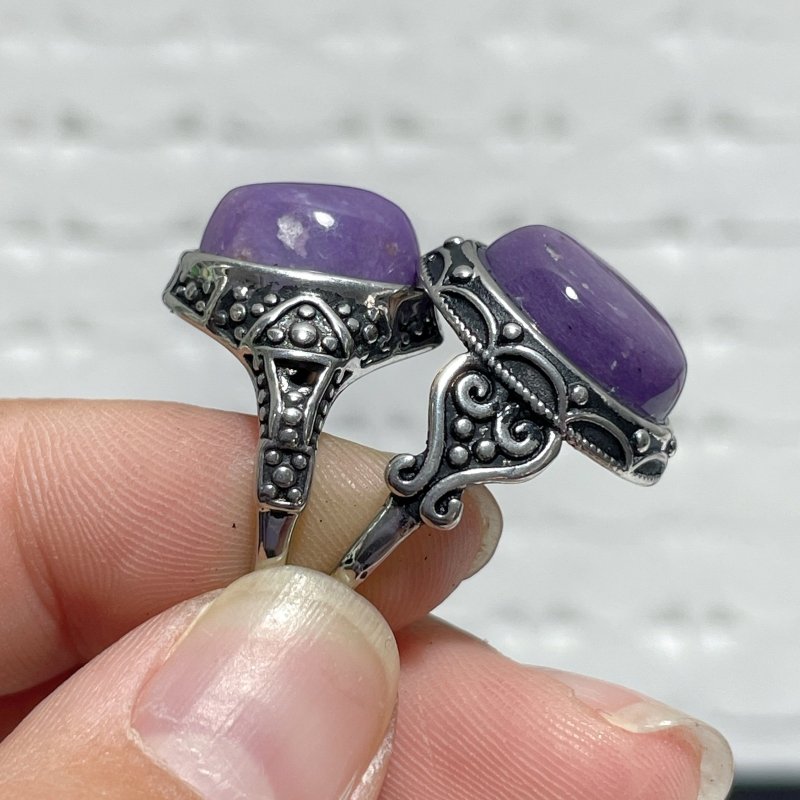 40 Pieces Charoite Different Styles Ring 6 - Wholesale Crystals
