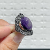 40 Pieces Charoite Different Styles Ring 6 - Wholesale Crystals