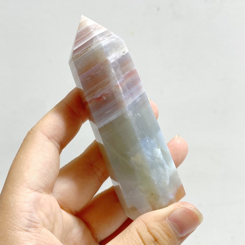 41 Pieces Stripe Agate Points - Wholesale Crystals