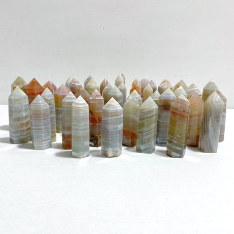 41 Pieces Stripe Agate Points - Wholesale Crystals