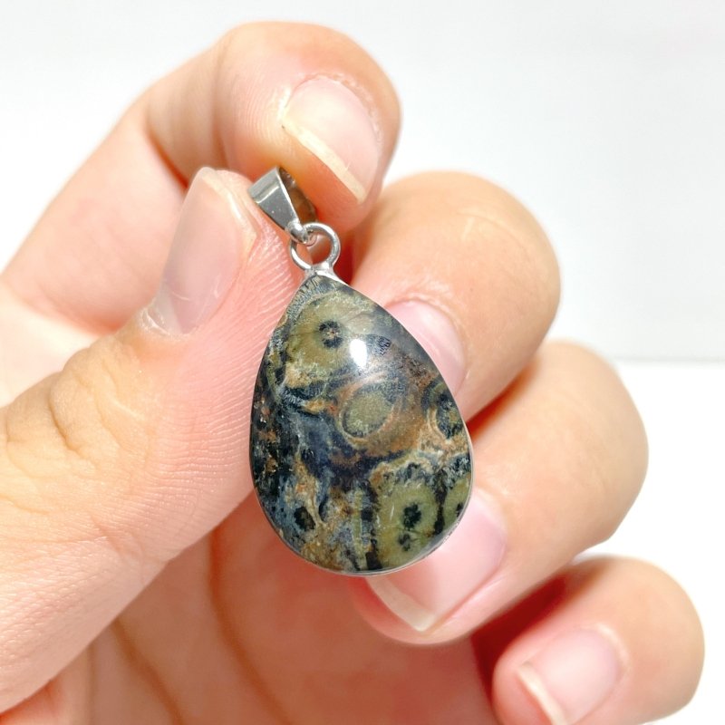 42 Pieces 8th Vein Ocean Japser Pendants - Wholesale Crystals