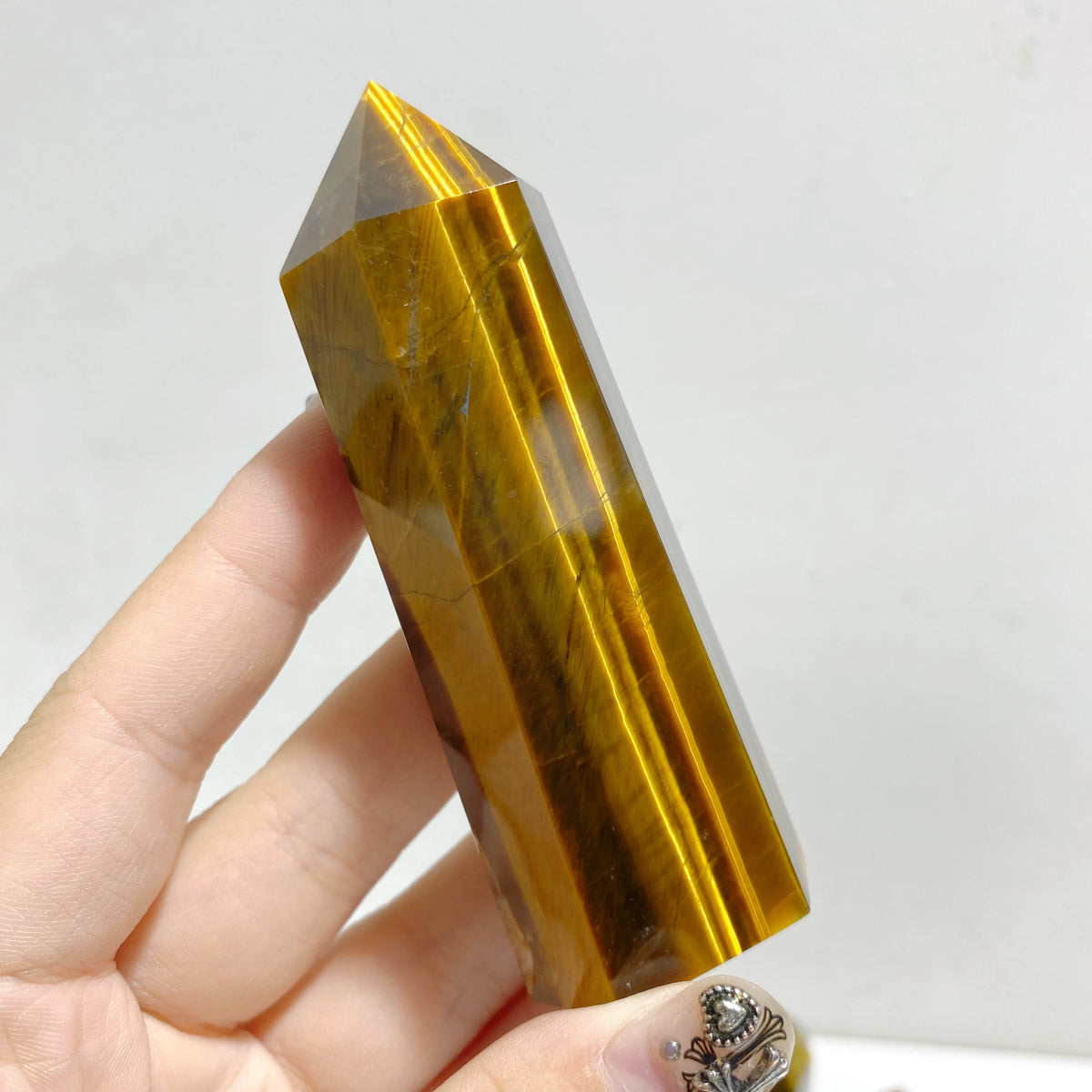 Fat Yellow Tiger Eye Point Wholesale