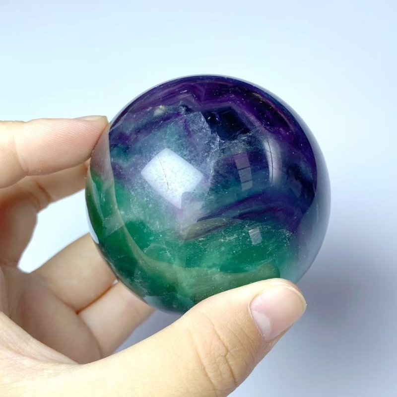 45.5KG Colorful Fluorite Rainbow Spheres 5-7cm (Sea Freight Only) -Wholesale Crystals