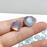 1-2cm Mixed Size Aquamarine Heart Wholesale