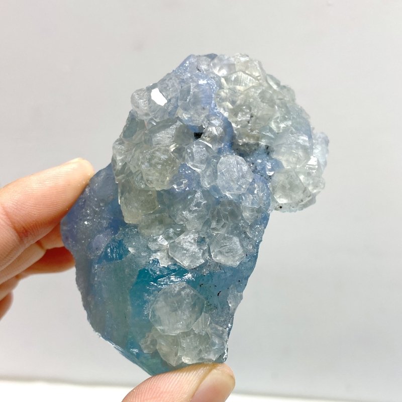 47 Pieces Blue Fluorite Mixed Calcite Raw Stone Specimen For Collection - Wholesale Crystals