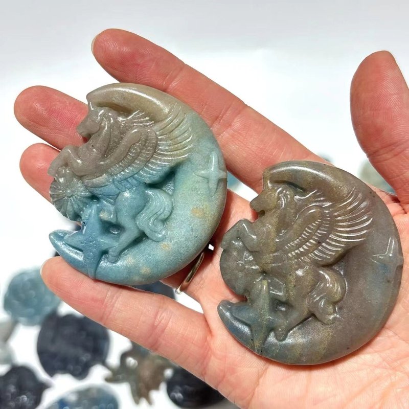 48 Pieces Trolleite Stone Mixed Animals Carving -Wholesale Crystals