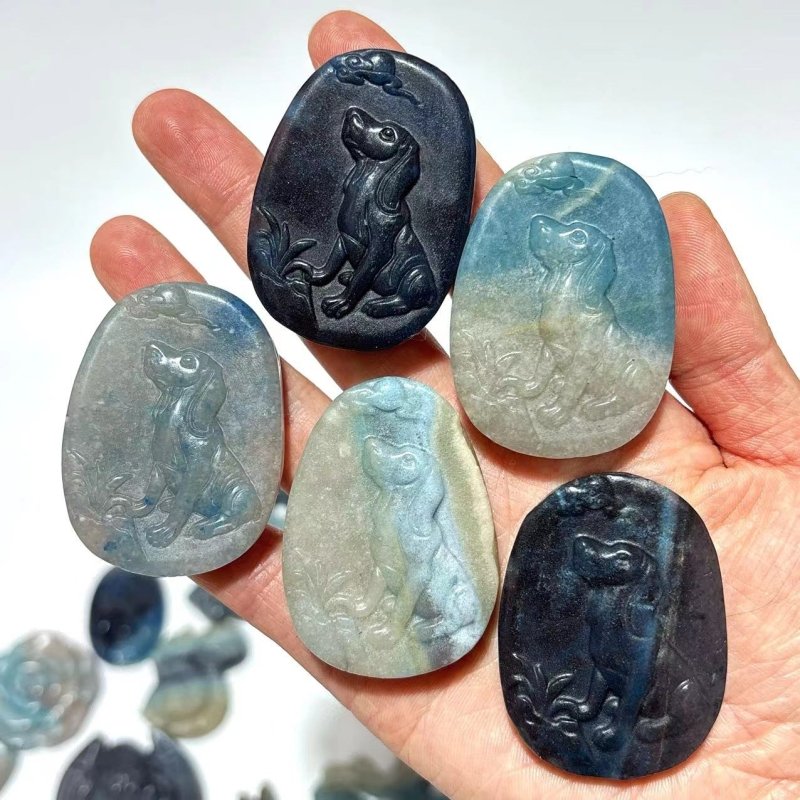 48 Pieces Trolleite Stone Mixed Animals Carving -Wholesale Crystals