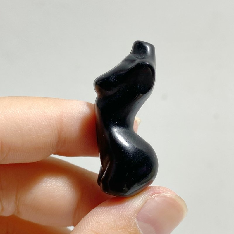 4CM Black Obsidian Goddess Carving Wholesale -Wholesale Crystals