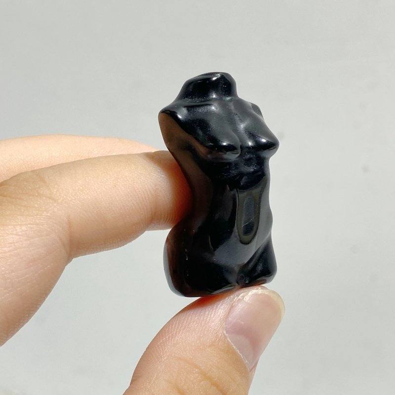 4CM Black Obsidian Goddess Carving Wholesale -Wholesale Crystals