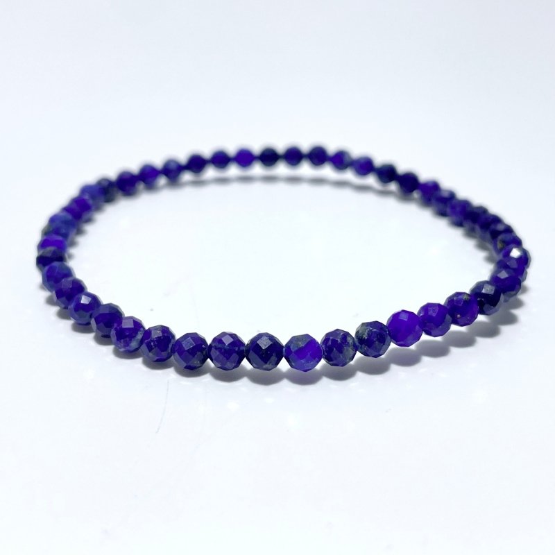 4MM Multi - Faceted Crystal Flash Bead Bracelets Wholesale Malachite Ruby Zoisite Blue Lace Agate - Wholesale Crystals