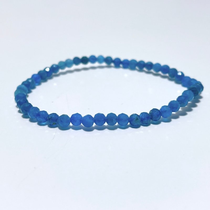 4MM Multi - Faceted Crystal Flash Bead Bracelets Wholesale Malachite Ruby Zoisite Blue Lace Agate - Wholesale Crystals