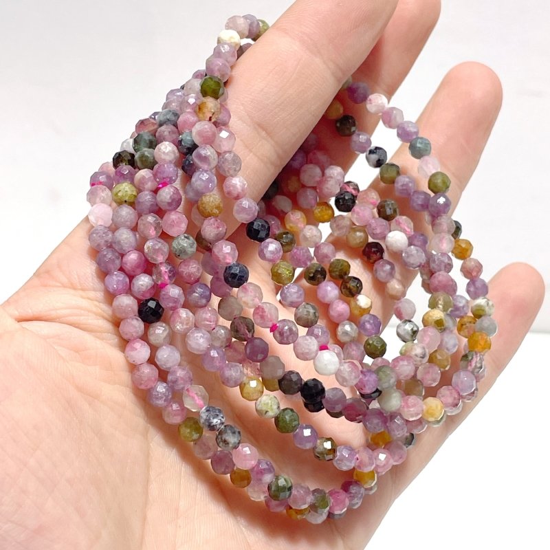 4mm Multi - faceted Unicorn Stone Bracelets Wholesale - Wholesale Crystals