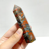 5 - 9CM Bloodstone Mixed Agate Tower Point Wholesale - Wholesale Crystals