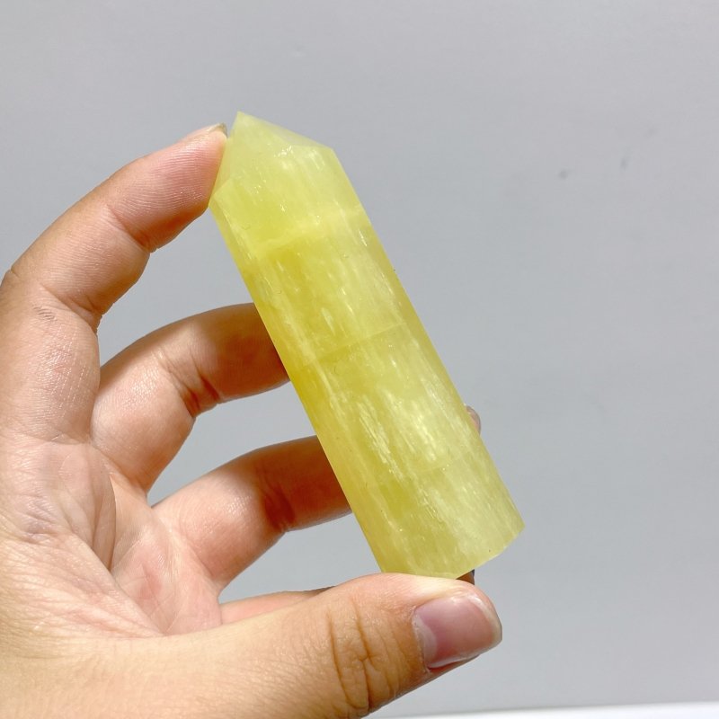 5 - 9CM Yellow Calcite Tower Point Wholesale - Wholesale Crystals