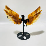 5 Pairs Beautiful Red Fire Quartz Pegasus Wing Crystal Carving With Stand -Wholesale Crystals