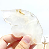 5 Pairs Beautiful Sakura Flower Agate Butterfly Wing Carving With Stand - Wholesale Crystals