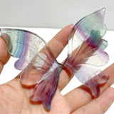 5 Pairs Beautiful Small Fluorite Symmetry Butterfly Wing With Stand - Wholesale Crystals