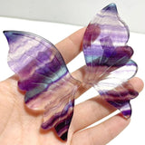 5 Pairs Beautiful Small Fluorite Symmetry Butterfly Wing With Stand - Wholesale Crystals