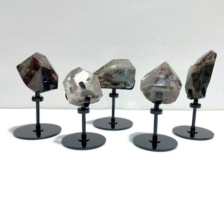 5 Pieces Beautiful Garden Quartz Free Form With Stand Home Decor - Wholesale Crystals