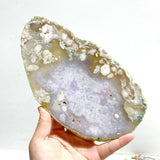 5 Pieces Beautiful Large Green Sakura Flower Agate Slabs - Wholesale Crystals