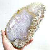5 Pieces Beautiful Large Green Sakura Flower Agate Slabs - Wholesale Crystals