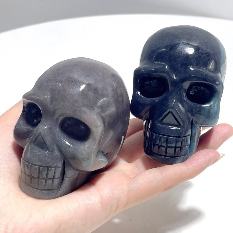 5 Pieces Beautiful Trolleite Skull Carving - Wholesale Crystals