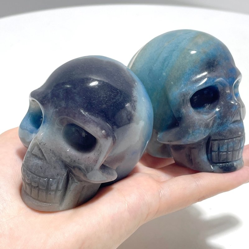 5 Pieces Beautiful Trolleite Skull Carving - Wholesale Crystals