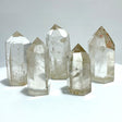 5 Pieces Fat Light Smoky Quartz Tower Point - Wholesale Crystals