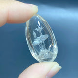 5 Pieces Flower Garden Quartz Inner Scene Carving - Wholesale Crystals