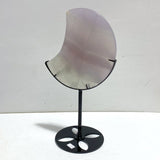 5 Pieces Fluorite Moon Carving With Stand - Wholesale Crystals