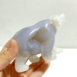 5 Pieces Geode Druzy Agate Bear Carving - Wholesale Crystals