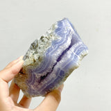 5 Pieces Geode Druzy Blue Chalcedony -Wholesale Crystals