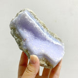 5 Pieces Geode Druzy Blue Chalcedony -Wholesale Crystals
