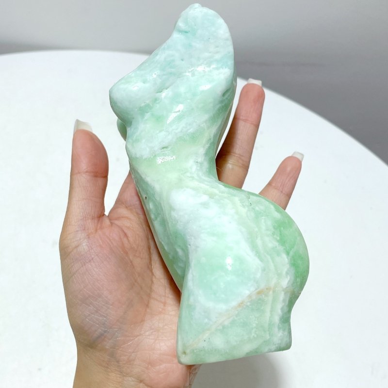 5 Pieces Green Calcite Goddess Carving - Wholesale Crystals