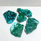 5 Pieces High Quality Beautiful Chrysocolla Mixed Malachite Slab Specimen 8 - Wholesale Crystals