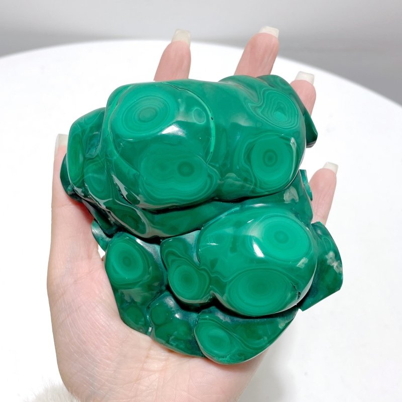 5 Pieces High Quality Polished Malachite Free Form - Wholesale Crystals