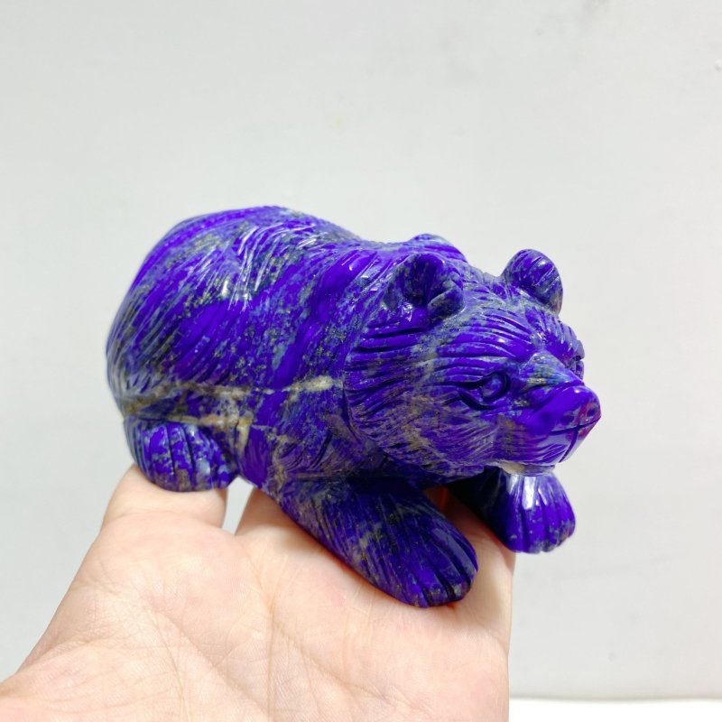 5 Pieces Lapis Lazuli Bears Carving - Wholesale Crystals