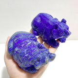5 Pieces Lapis Lazuli Bears Carving - Wholesale Crystals