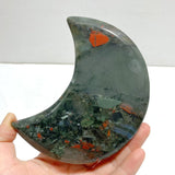 5 Pieces Large Africa Blood Stone Moon Carving With Stand - Wholesale Crystals