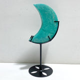 5 Pieces Large Amazonite Moon Carving With Stand -Wholesale Crystals