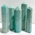 5 Pieces Large Amazonite Tower Points -Wholesale Crystals