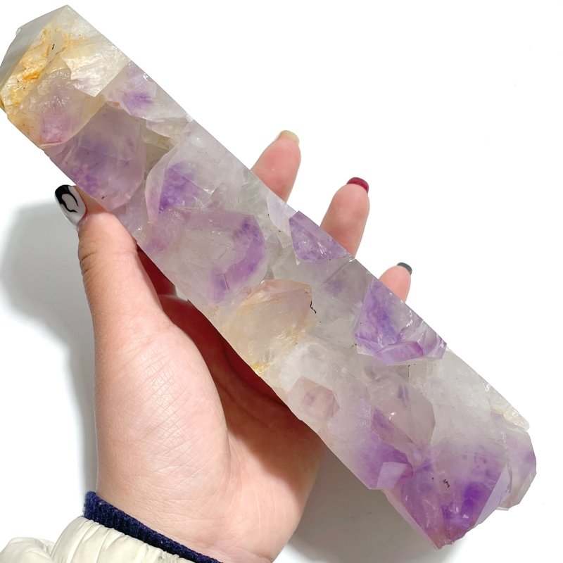 5 Pieces Large Amethyst Cluster Tower Point - Wholesale Crystals